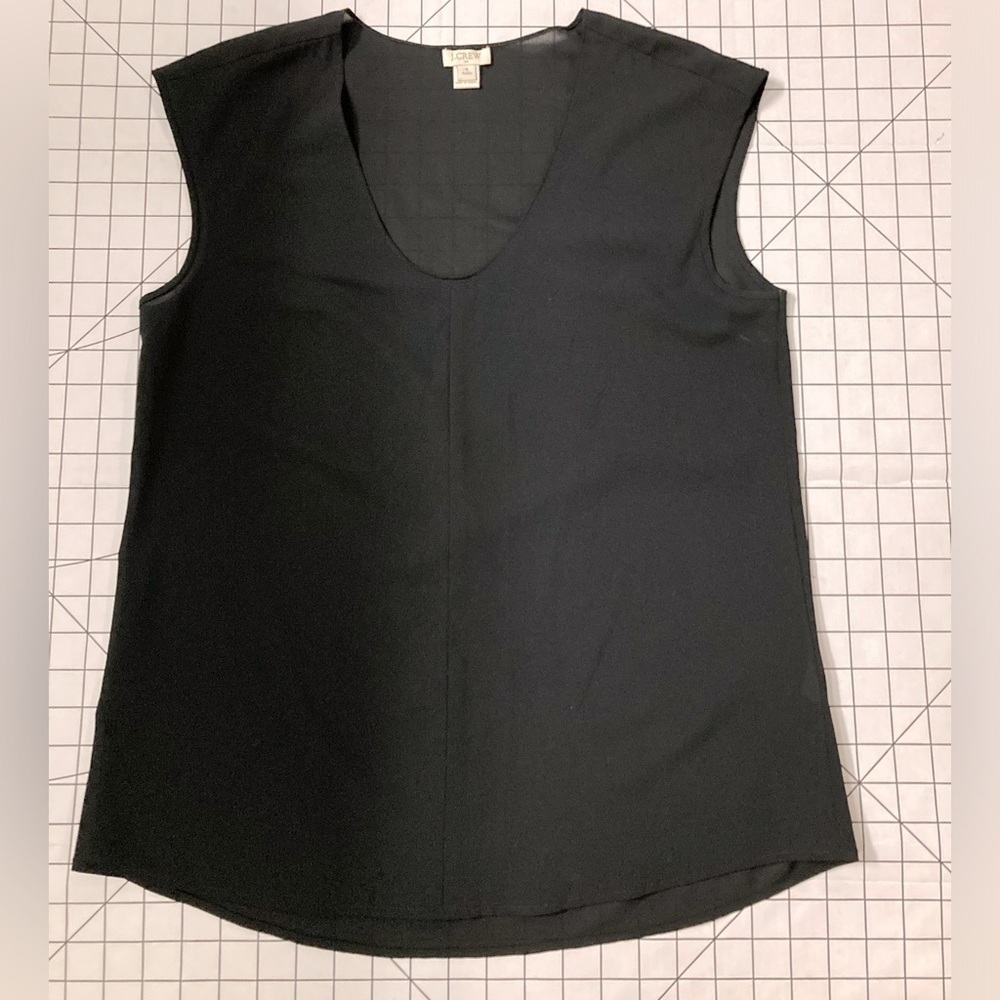 J. Crew Women’s Black‎ Sleeveless Blouse Size 6 Petite